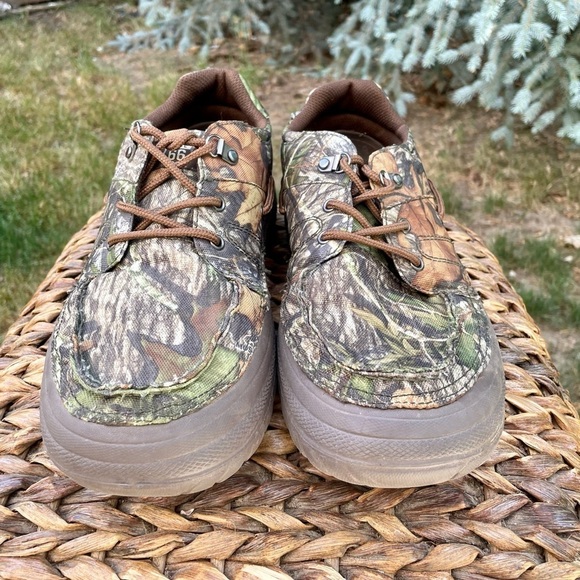 Men's Lightweight Moc Toe Lace-up Camouflage Camo Water Sneaker & River Shoes - Picture 2 of 10